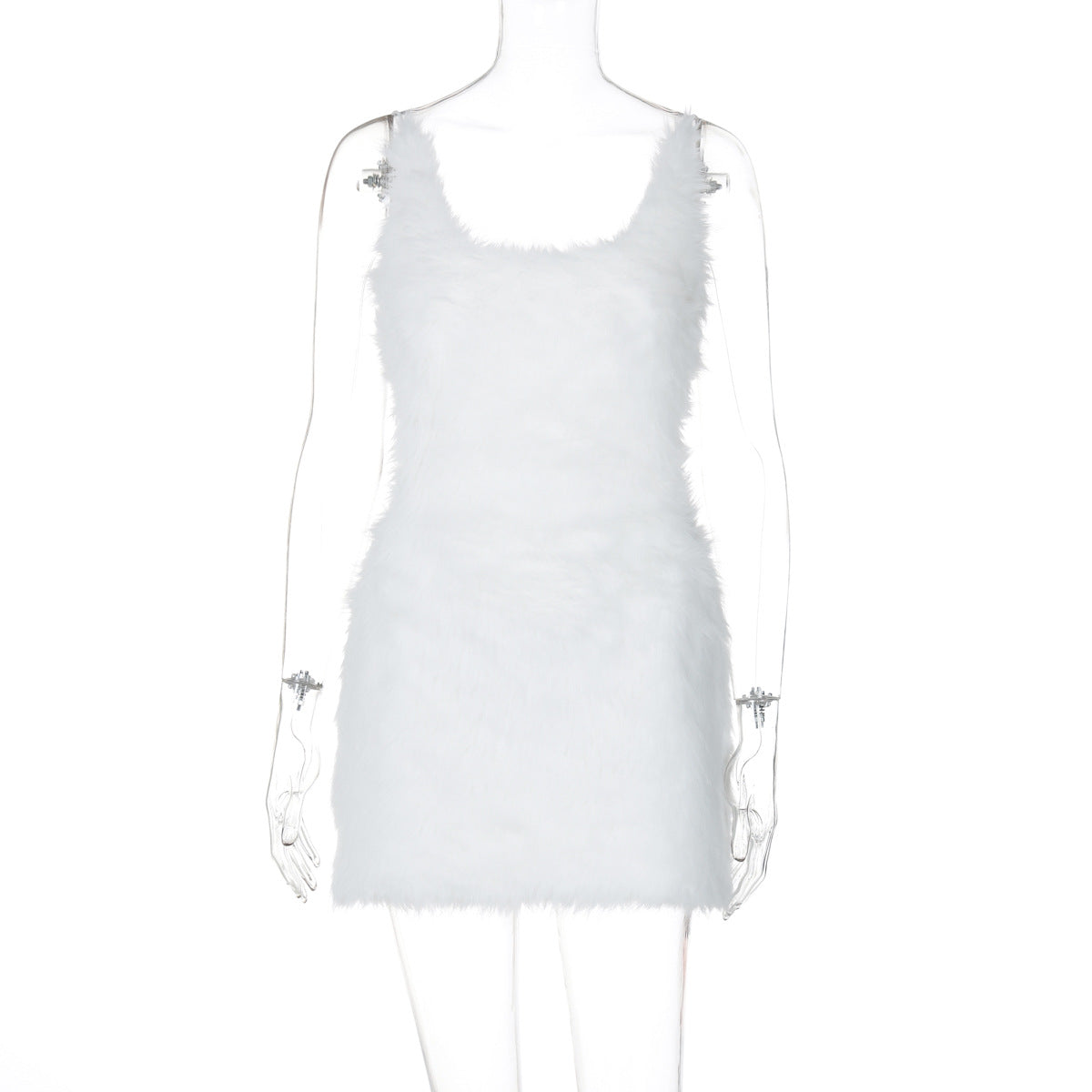 Elegant Sexy Hollow Back Zipper Bodycon Dress