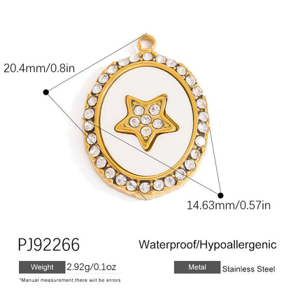 DIY Stainless Steel Shell Pendant Jewelry Trendy Fashion Necklace Bracelet Earrings