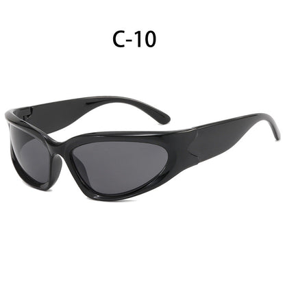 Trendy Y2K Oval Frame Sunglasses with UV400 Protection