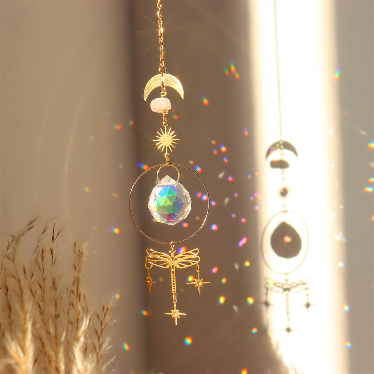 3+ Metal Butterfly Crystal Suncatch Hangings