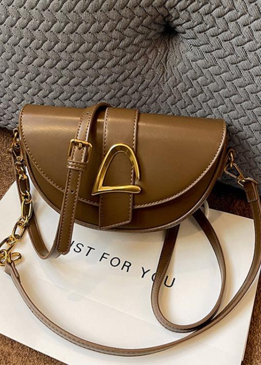 Half Moon Crossbody Bag High Quality PU Leather