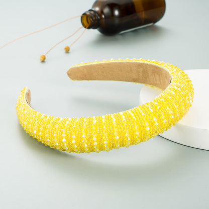 Handcrafted Beaded Headband Stylish Daily Hair Accessory
