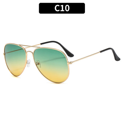 Retro Round Men's Sunglasses Classic Driving UV400 Protection