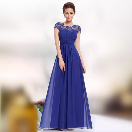 Elegant Lace Maxi Dress For Bridesmaids