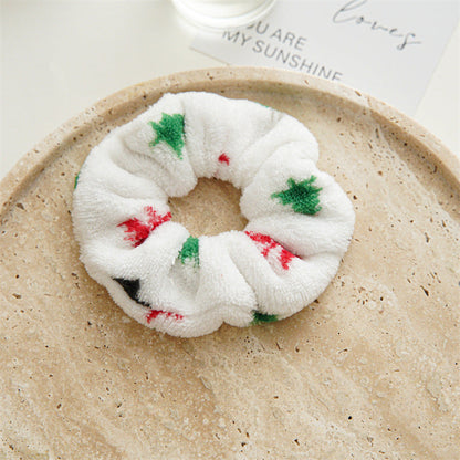 Christmas Hair Accessories Velvet Elastic Hair Tie