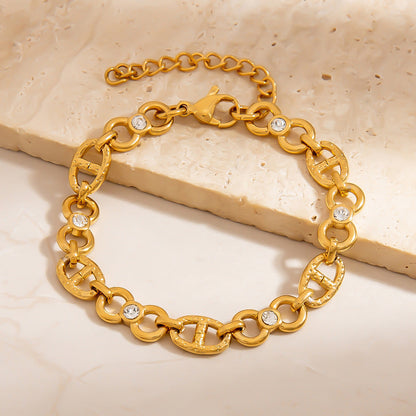 Stylish Bow Knot Stainless Steel Bracelet for Women