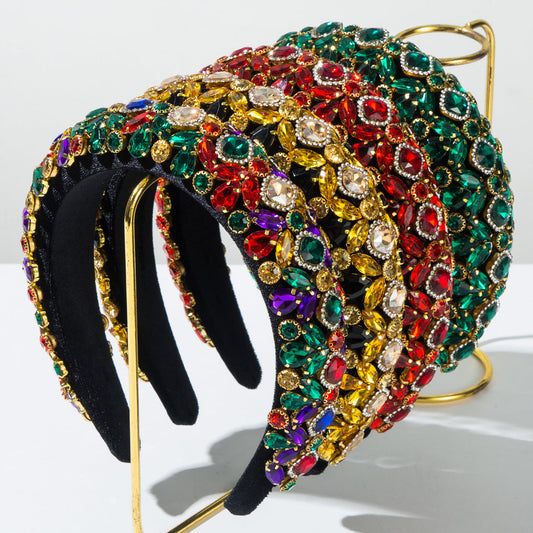 Baroque Wide Velvet Headband Vintage Elegant Hair Accessory