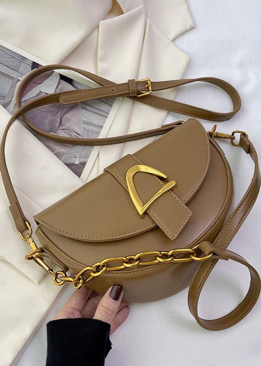 Half Moon Crossbody Bag High Quality PU Leather