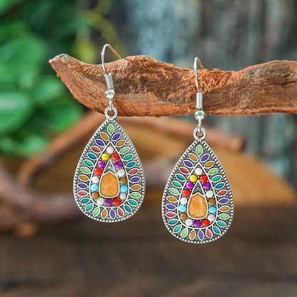 Bohemian Geometric Drop Earrings Zinc Alloy Dangle Jewelry