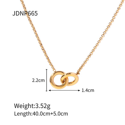 Loop Pendant Simple Elegant Necklace