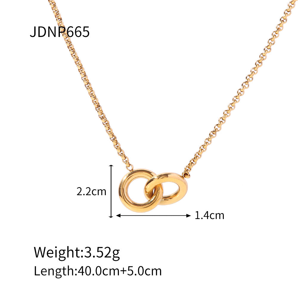 Loop Pendant Simple Elegant Necklace