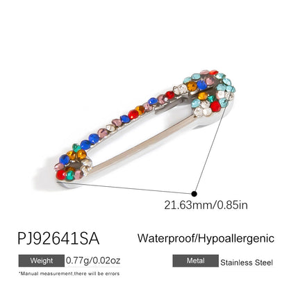 Colorful Oil-Drop Fish Heart Pendant Steel DIY Jewelry Accessories