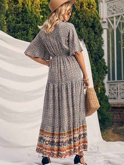 Summer Women'S Bohemian Dress Beach Resort Maxi Dress