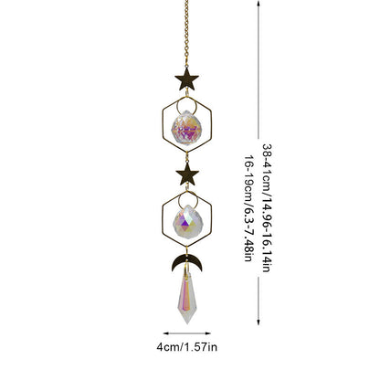 Sun Star Colorful Hanging Crystal Decoration