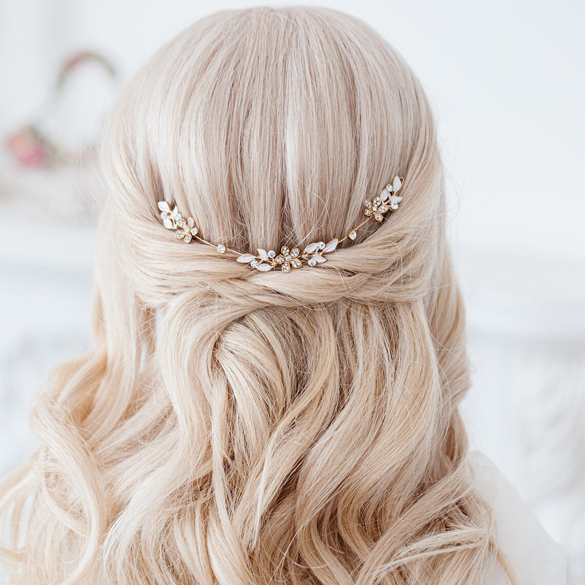 Bridal Wedding Handmade Hair Chain Headband Accessory