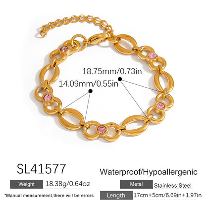 Stylish Bow Knot Stainless Steel Bracelet for Women