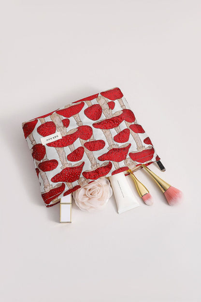 Vintage Mushroom Aesthetic Toiletry Bag