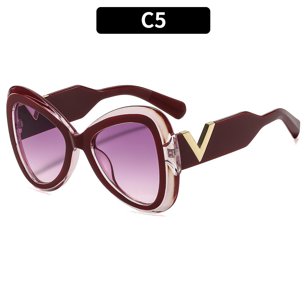 Trendy Butterfly Sunglasses Non-Polarized UV400 Protection