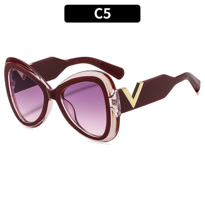 Trendy Butterfly Sunglasses Non-Polarized UV400 Protection