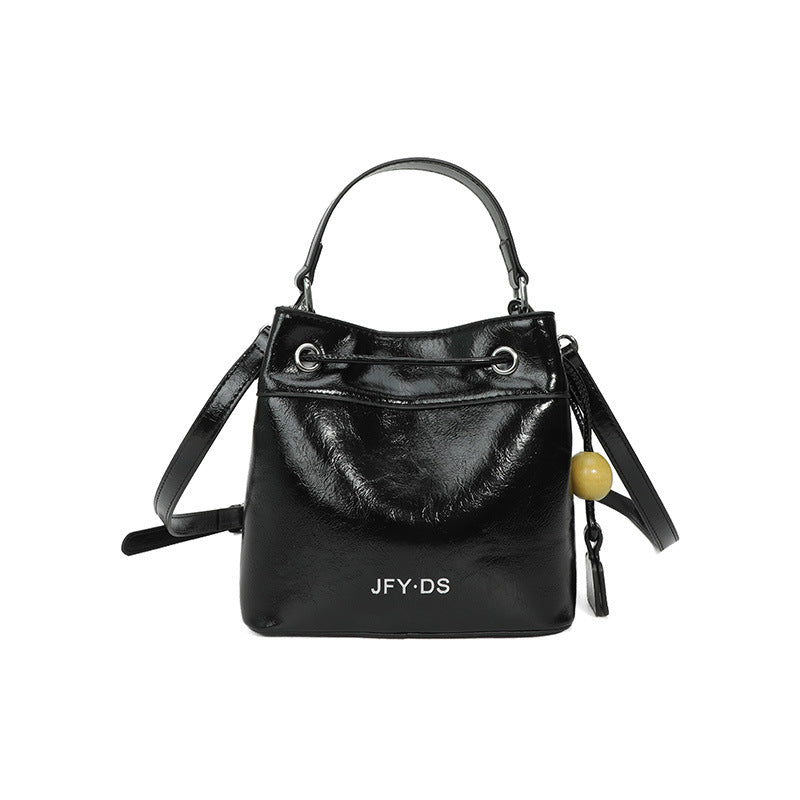 Trendy Bucket Bag Stylish Multi-Color PU Tote