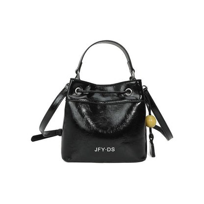 Trendy Bucket Bag Stylish Multi-Color PU Tote