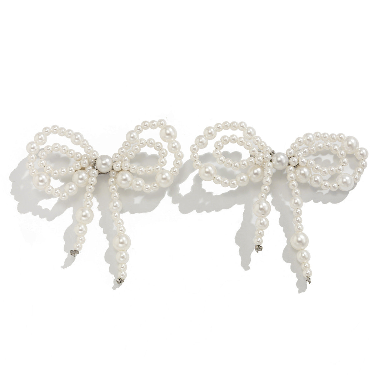 Pearl Bow Ankle Chain Decoration Fashion Metal Brooch