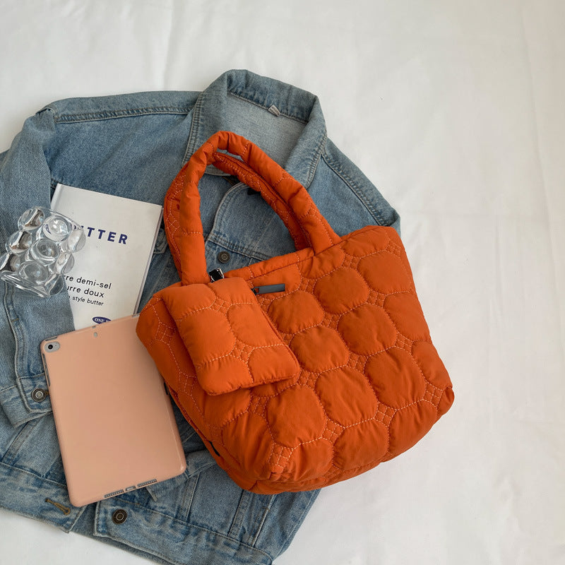 Simple Solid Color LargeÂ Capacity Tote Bag