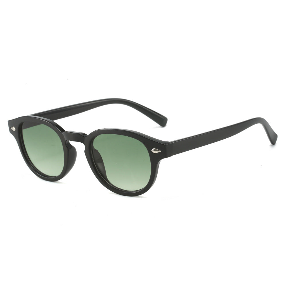 Vintage Round Frame Sunglasses for Men Stylish Casual Eyewear