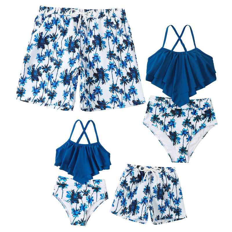 New Family Matching Tropical Swimwear Set