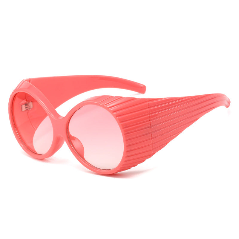 Fashionable Oversized Oval Sunglasses for Women