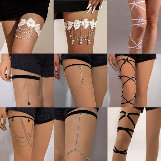 Trendy Sexy Butterfly Strap Leg Chain For Women