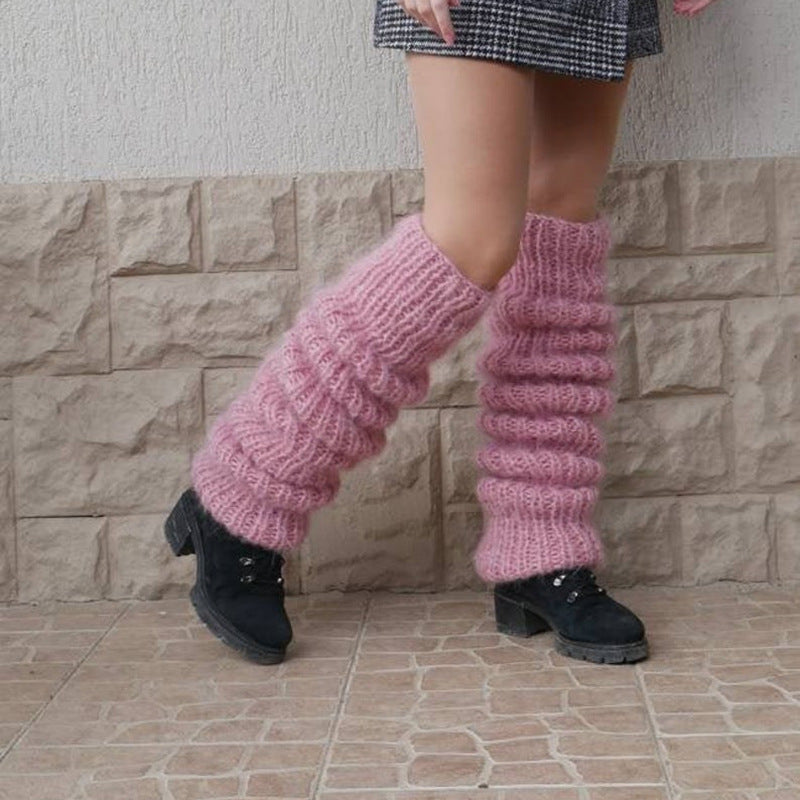 Mohair Long Pile Pile Socks Women Fashion Casual Knit Socks