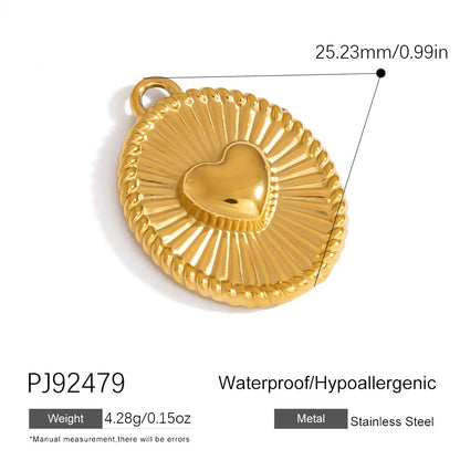 DIY Stainless Steel Jewelry Accessories Colorful Shell Pendant