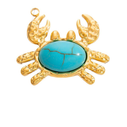 Stainless Steel DIY Ocean Series Coconut Tree Pendant Necklace