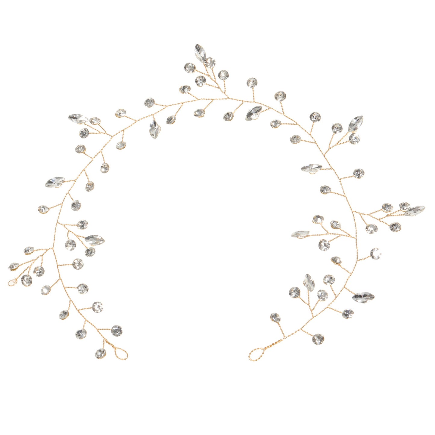 Handmade Glass Crystal Headband for Brides and Weddings