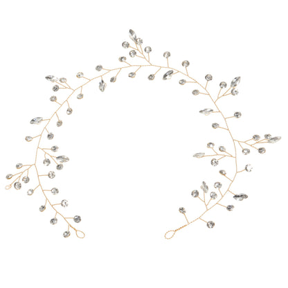 Handmade Glass Crystal Headband for Brides and Weddings