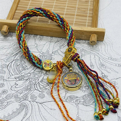 Tibet Hand-Woven Diamond Rope Hand Rope Bracelet Jewelry Gifts