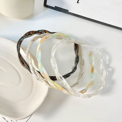 Simple Twist Colorful Acrylic Headbands