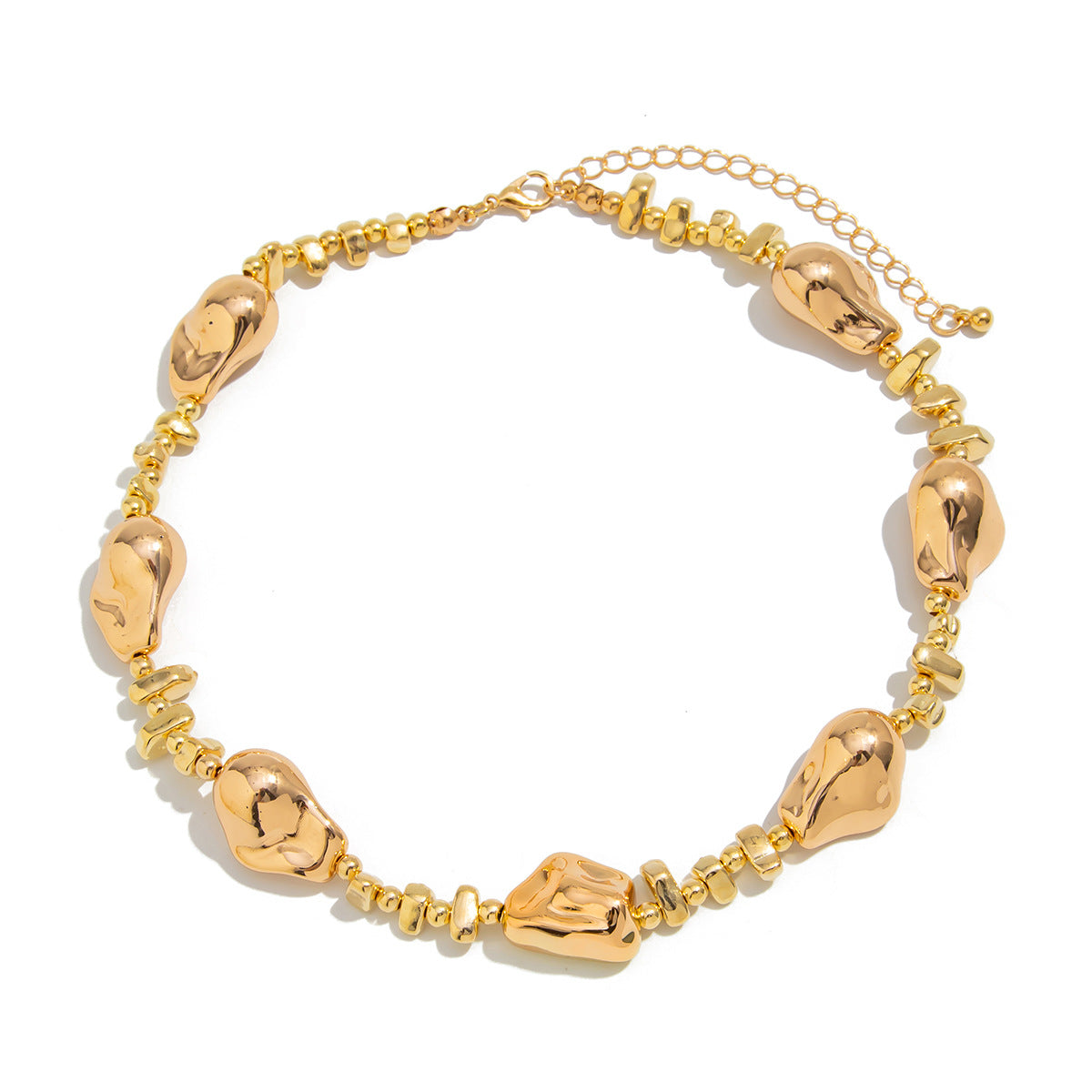 Baroque Irregular Pearl Bead Choker Necklace With Star Tassel