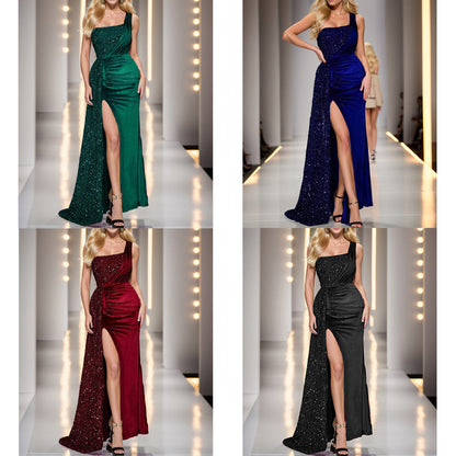 Elegant Mermaid Evening Dress With One Shoulder Design