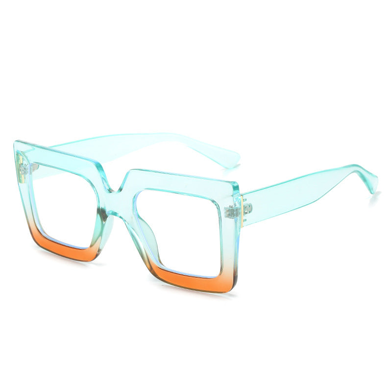 Fashionable Large Frame Blue Light Blocking Glasses for Women