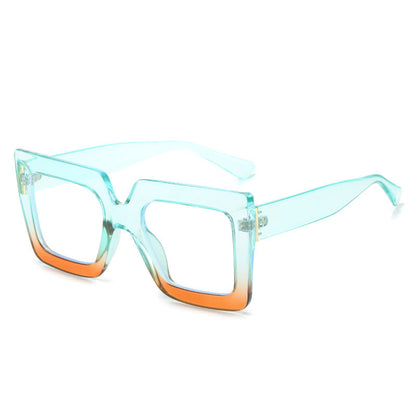 Fashionable Large Frame Blue Light Blocking Glasses for Women
