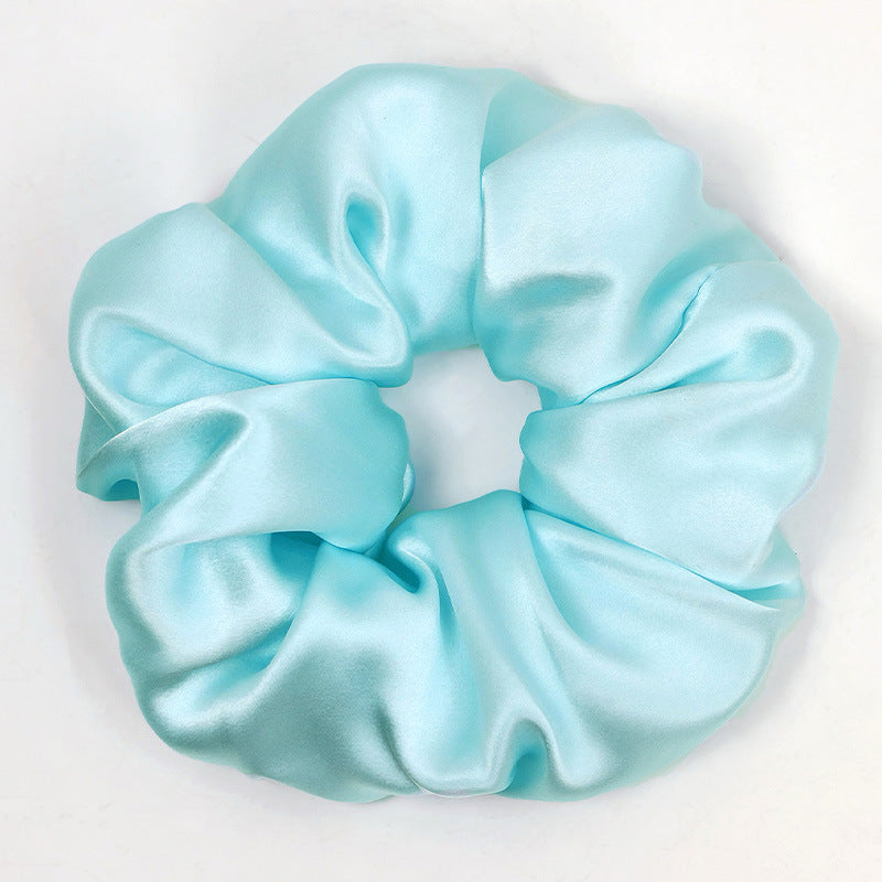 Soft Solid Color Satin Scrunchies Hair Tie
