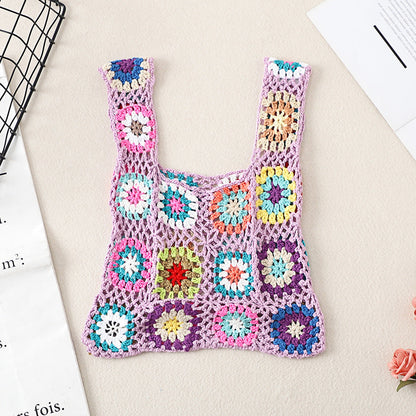 Vintage Handmade Crochet Bag - Exquisite Handcrafted Handbag