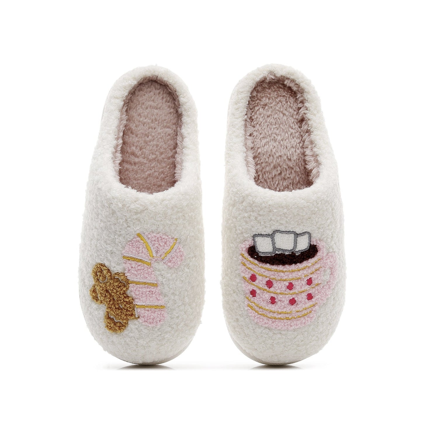 Cute Thicken Fleece Non-Slip Indoor Slippers