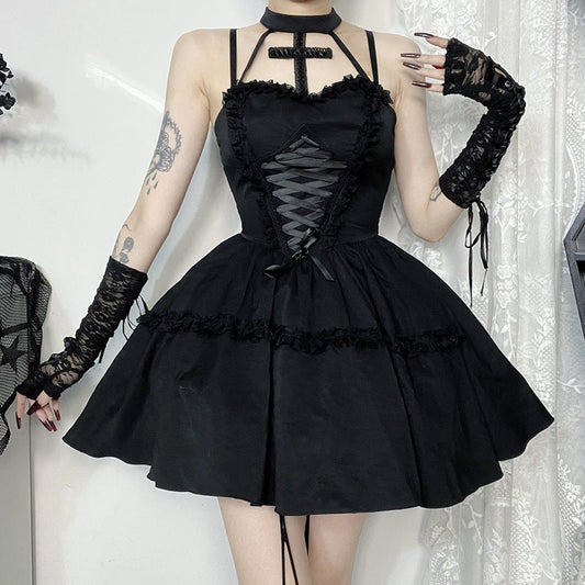 Summer Cross Neck Bodycon Dress With Lace Trim