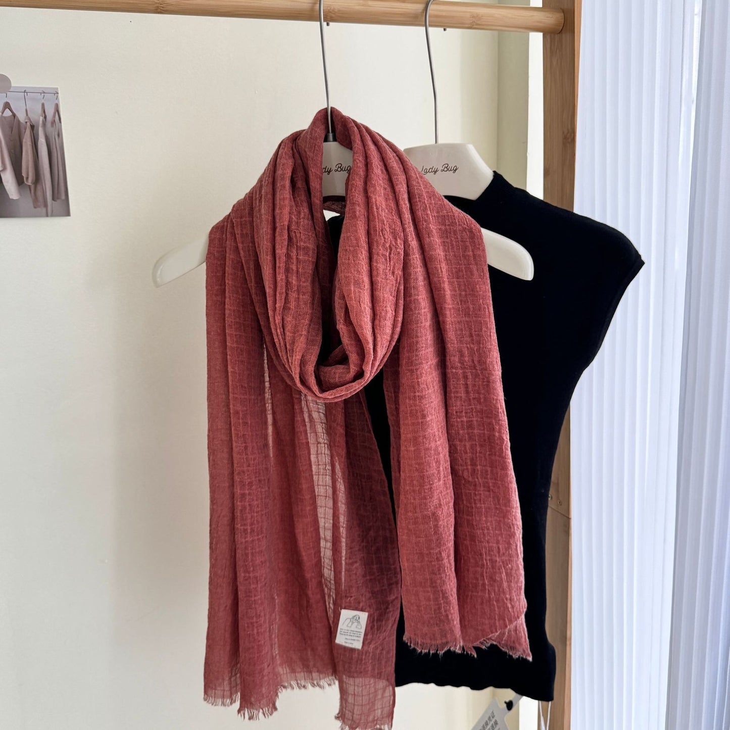 Scarvii - Colorful Pleated Waffle Scarf