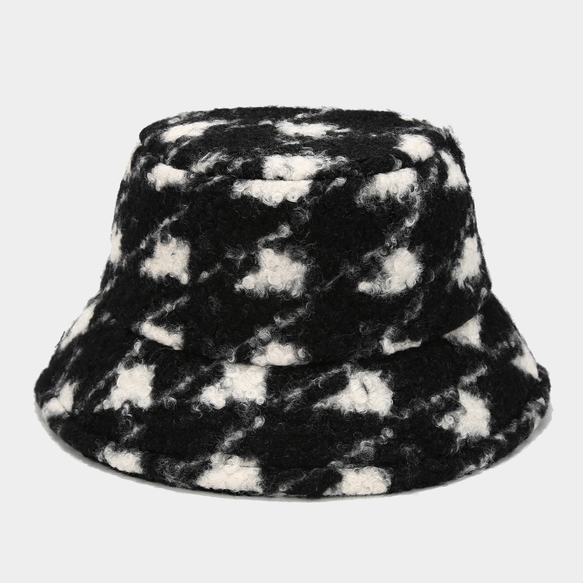Vintage Fuzzy Plush Thick Warm Bucket Hat