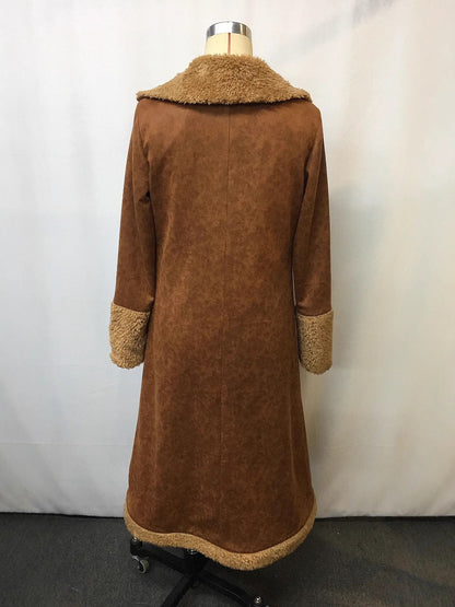 Vintage Western Style Plush Coat for Women