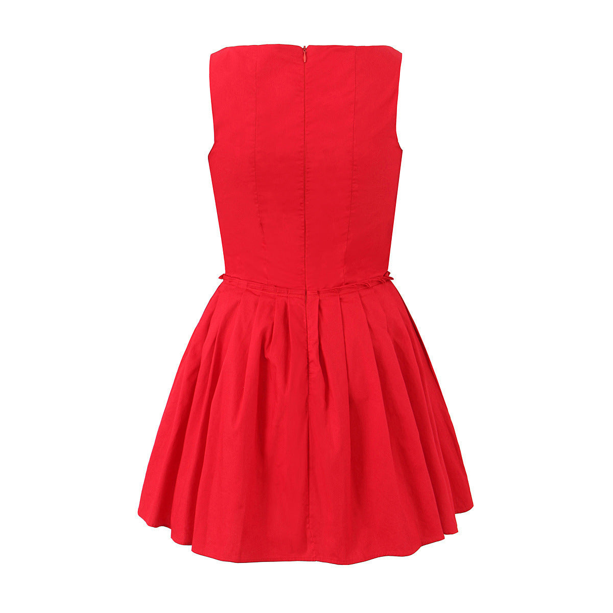 Solid Color Sexy Straps A-Line Dress
